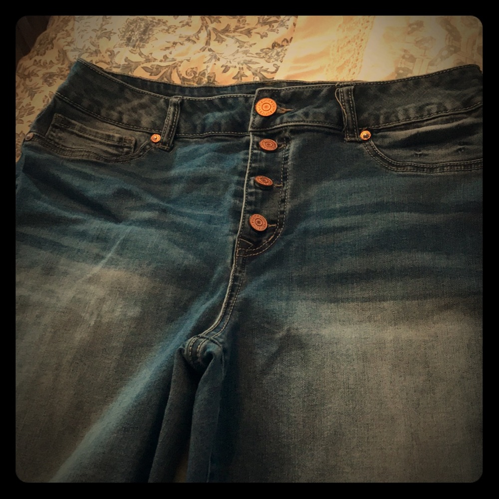 Maurice’s high rise jeggings.